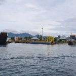 Ferry ship connecting java and bali