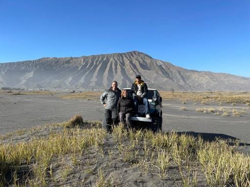 Plezier hebben in Bromo