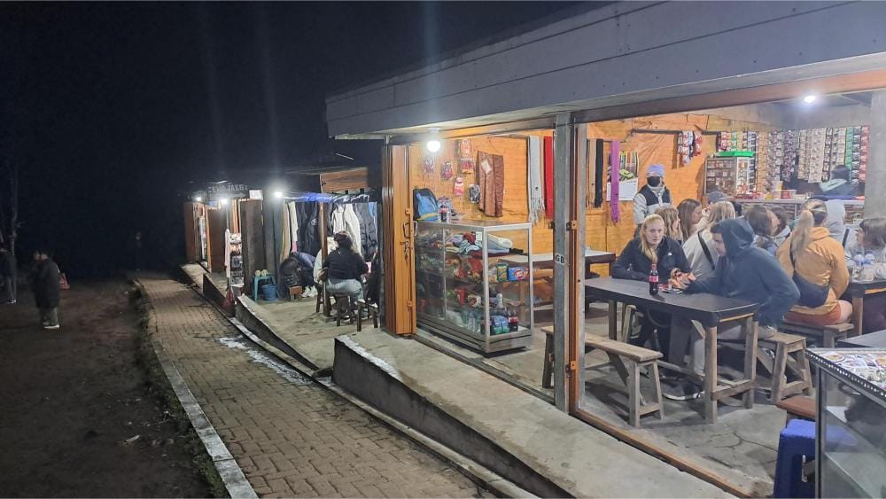 The hilltop warungs of Bromo