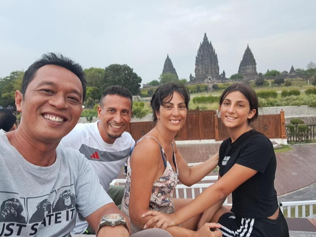 A happy family from Turin Italy