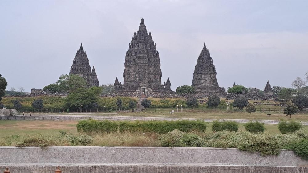 Golden hour at Prambanan Temple
