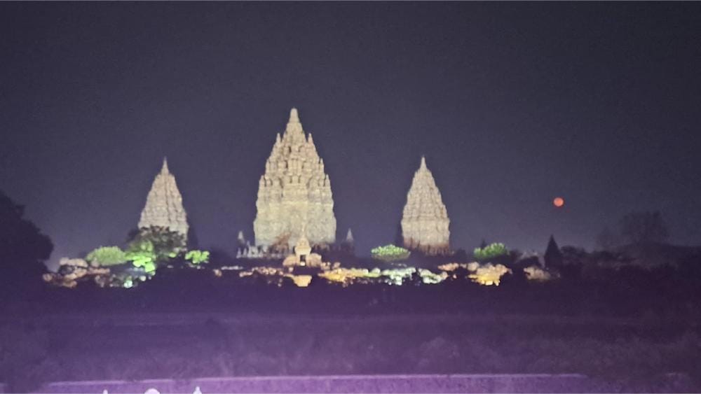 Golden hour at Prambanan Temple